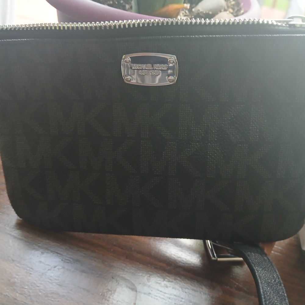 Michael Kors Black Monogram Belt Bag